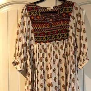 Umgee boho dress above the knee